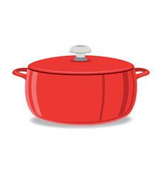 red crock pot roast cooker with lid