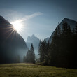 Morgenidylle in den Dolomiten