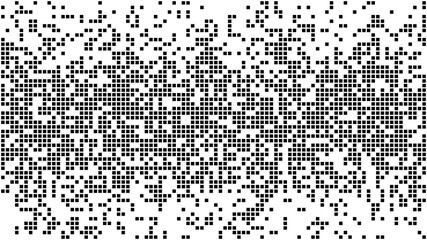 Poster - Halftone texture of sguares on a white background. Design element for web banners, wallpapers, postcards, sites. Vector illustration.
