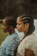 sisters together in cornrows