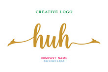 HUH Lettering Logo Is Simple, Easy To Understand And Authoritative