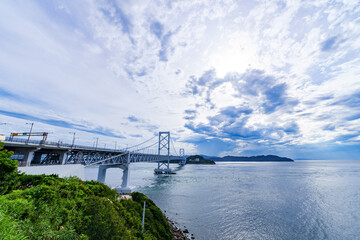 Wall Mural - 鳴門海峡大橋　渦潮　【 関西 の 人気 観光 スポット 】