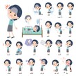 © toyotoyo - 怪我や病気の状態の事務員女性のセット