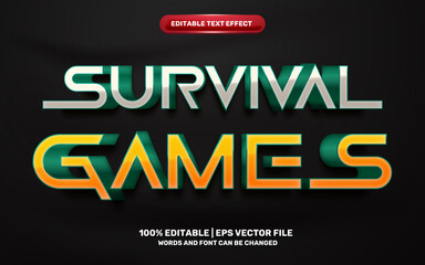 Wall Mural - survival games squid game 3d editable text effect style