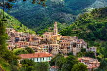 The Village Of Luceram, Alpes-Maritimes, Provence, France