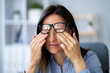 © Andrey Popov - Eye Pain And Inflammation. Woman With Retina Fatigue