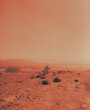 Red dusty desert