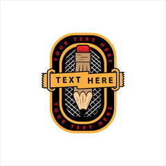 Poster - Creative badge design template vector