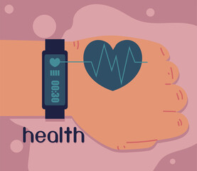 Sticker - smart watch with health app