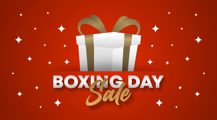 Wall Mural - Boxing Day Background Illustration Vector