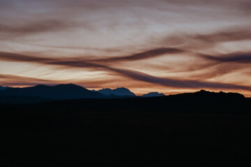 Poster - Stunning sunset scenery in the Californian desert