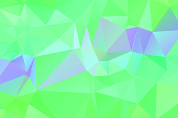 Green vivid geometric abstract bright green blurred mosaic wallpaper with triangle shapes for banner