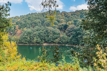 Beautiful dam in villa del carbon