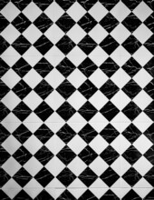 Tiles. Vintage Black Ans White Tiles Texture Background Floor.