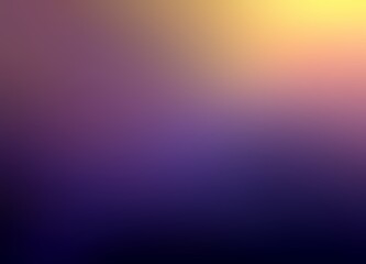 Wall Mural - Fantastic night sky blur background of dark blue violet shades on down and bright yellow pink light on top. Magical colorful empty template.