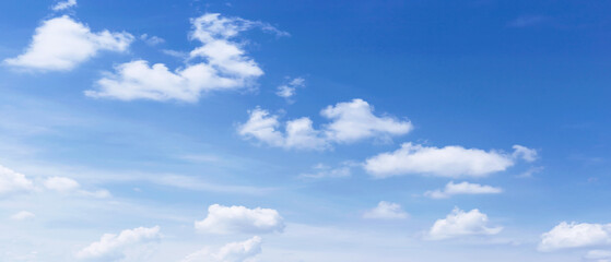 Wall Mural - the sky is blue with beautiful clouds.