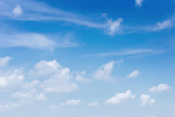 Wall Mural - The sky is blue with beautiful clouds.