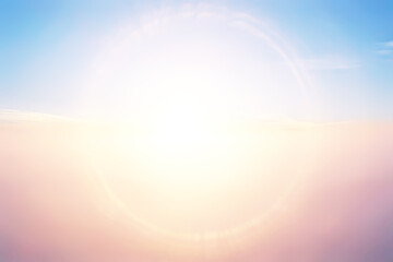 Wall Mural - sunrise sky watercolor gradient colors, beautiful abstract nature wallpaper