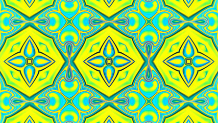 Wall Mural - Abstract multicolored symmetrical kaleidoscope background