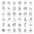 © tettygreen - Business people, human resources, office management - thin line web icon set