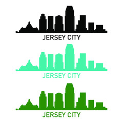 Sticker - Jersey city skyline