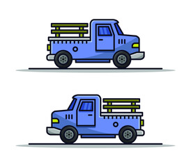 Wall Mural - Truck illustrated