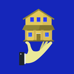 Sticker - House in hand