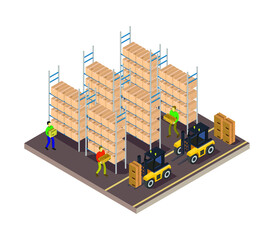 Poster - Isometric warehouse