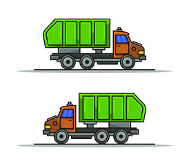 Wall Mural - Garbage truck