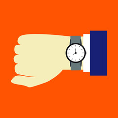 Sticker - Wrist watch in hand