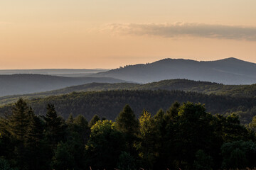 Wall Mural - sunrise over the mountains