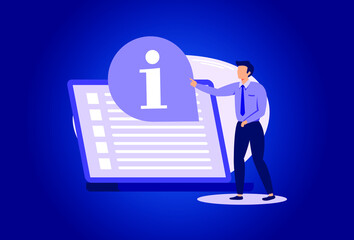 Poster - customer service guide illustration exclusive design inspiration