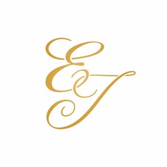 Sticker - EJ initial monogram logo