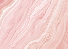 Wavy Texture Of Pink Stone Background. Art Wallpaper In Waves.