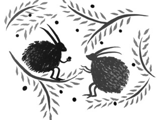 2 rabbits