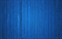 Wooden Wall, Blue Background