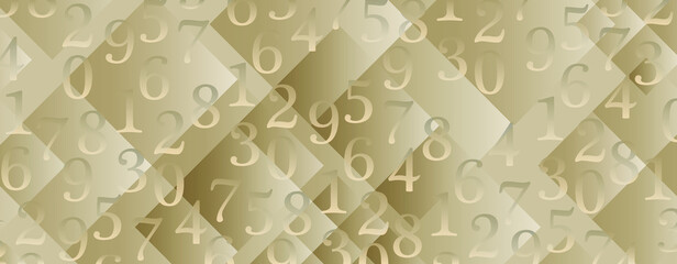 Canvas Print - Creative and modern background with numbers.	