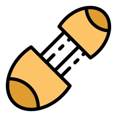 Poster - Shoe repair parts icon. Outline shoe repair parts vector icon color flat isolated
