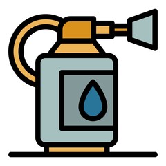 Aufkleber - Gasoline tools icon. Outline gasoline tools vector icon color flat isolated