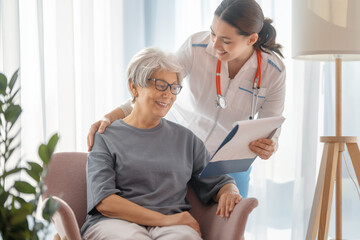 Wall Mural - patient listening to a doctor