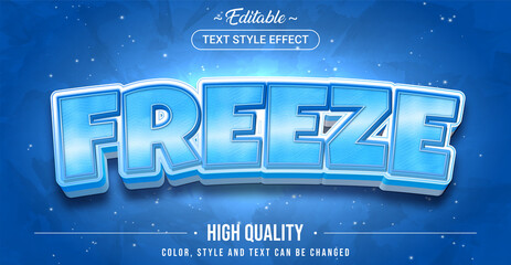 Poster - Editable text style effect - Fresh text style theme.