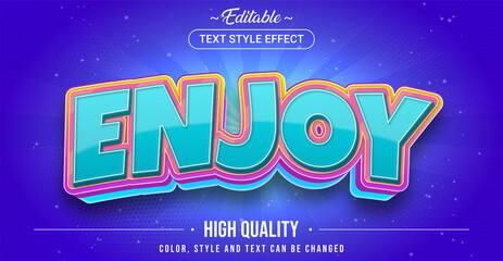 Poster - Editable text style effect - Enjoy text style theme.