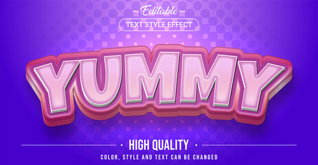 Poster - Editable text style effect - Yummy text style theme.