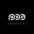 © makrufi - POG Letter Initial Logo Design Template Vector Illustration
