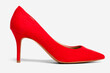 Women's red high heel shoes formal fashion