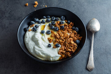 Sticker - Homemade granola muesli with yogurt