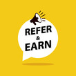 Refer and earn image. Clipart image