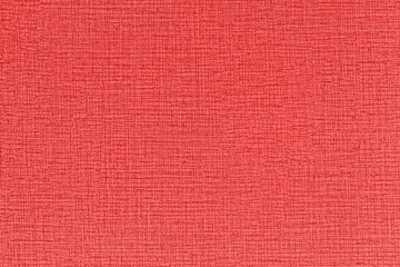 Wall Mural - Red canvas texture background of cotton burlap natural fabric cloth for wall paper and painting design backdrop