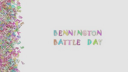 Wall Mural - Bennington Battle Day