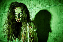 Portrait Of A Creepy Zombie